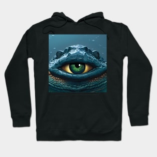 Crocodile Eye Art Hoodie